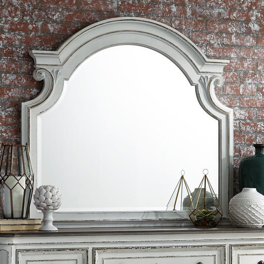 Henry & Mason - Dogwood Estate Mirror in Antique White & Weathered Bark - AFA01971 view 2
