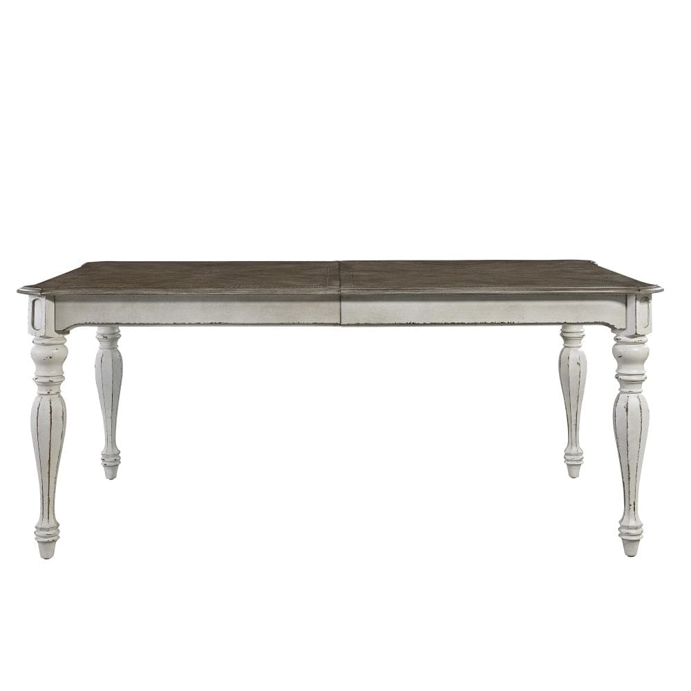 Henry & Mason - Dogwood Estate Opt 7 Piece Rectangular Table Set in Antique White & Weathered Bark - AFA02064 view 3