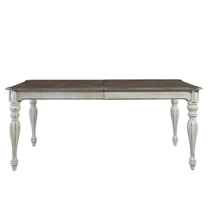 Henry & Mason - Dogwood Estate Opt 7 Piece Rectangular Table Set in Antique White & Weathered Bark - AFA02064 view 3