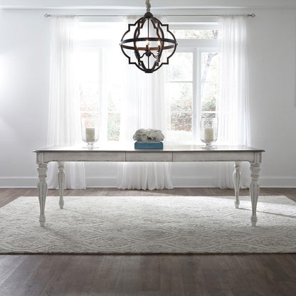 Henry & Mason - Dogwood Estate Opt 7 Piece Rectangular Table Set in Antique White & Weathered Bark - AFA02064 view 5