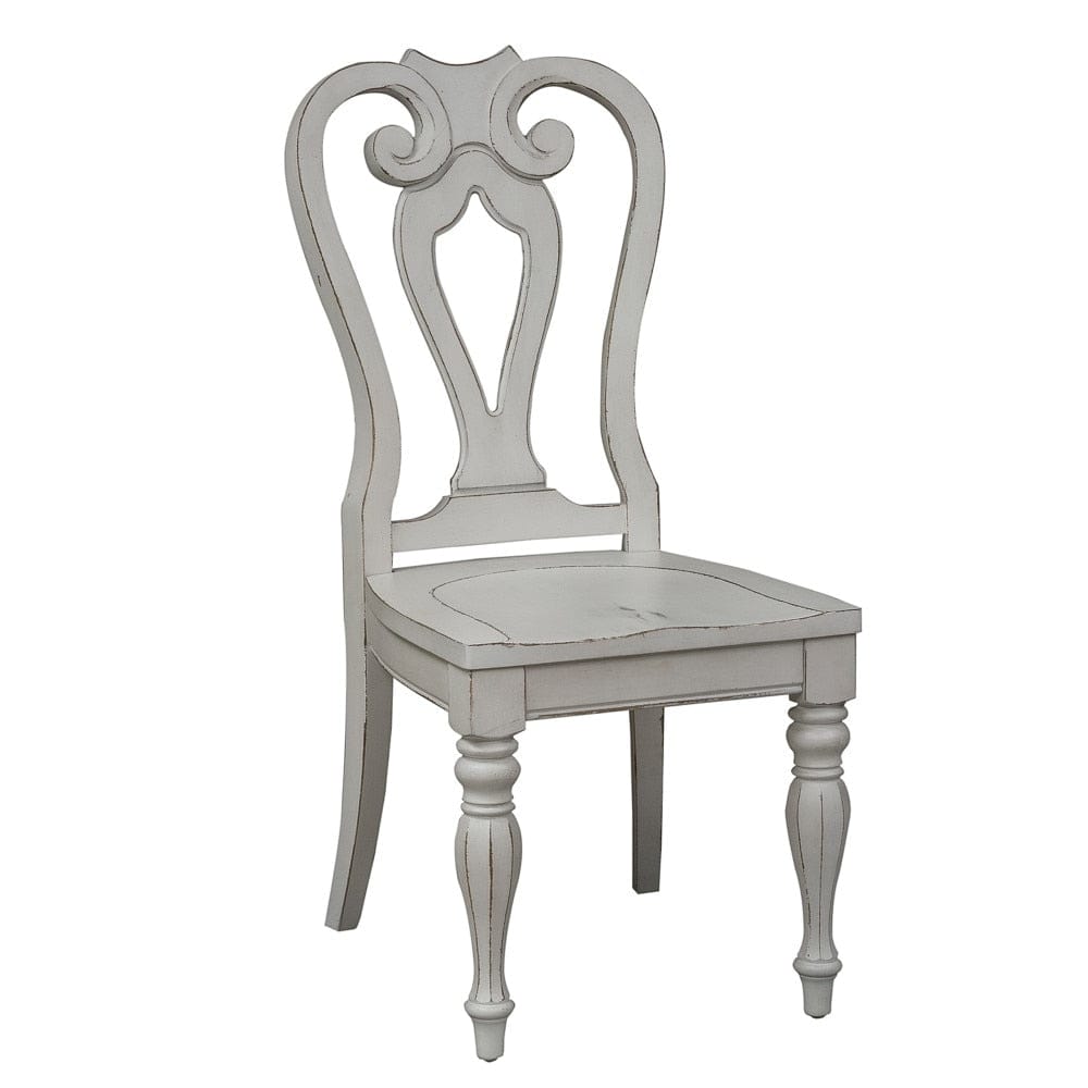 Henry & Mason - Dogwood Estate Opt 7 Piece Rectangular Table Set in Antique White & Weathered Bark - AFA02064 view 7