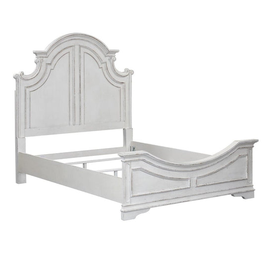 Henry & Mason - Dogwood Estate Queen Panel Bed in Antique White & Weathered Bark - AFA02006 view 2