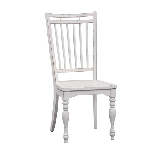 Henry & Mason - Dogwood Estate Spindle Back Side Chair (RTA) (Set of 2) in Antique White & Weathered Bark - AFA02032 view 1