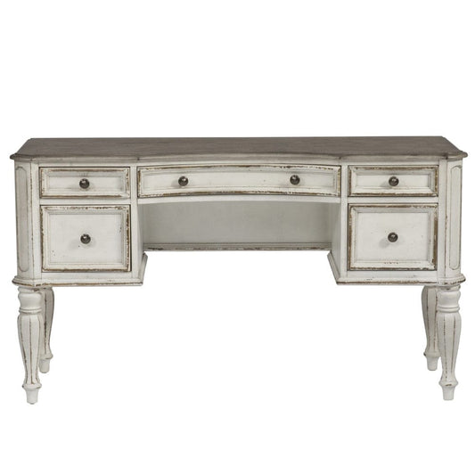Henry & Mason - Dogwood Estate Vanity Desk in Antique White & Weathered Bark - AFA01965 view 1