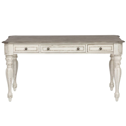 Henry & Mason - Dogwood Estate Writing Desk in Antique White & Weathered Bark - AFA02075 view 1