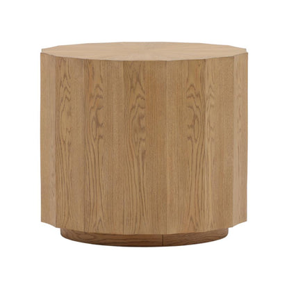 Henry & Mason - Domi Rubberwood End Table with Natural Oak Veneer - DV7222 veiw 1