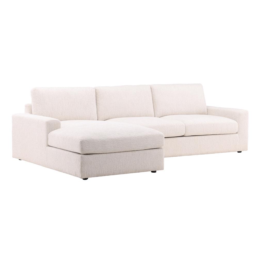 Henry & Mason - Donovan LSF Chaise Sectional in Cream Chenille - DV7474 veiw 1