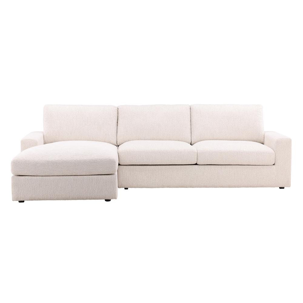Henry & Mason - Donovan LSF Chaise Sectional in Cream Chenille - DV7474 veiw 2