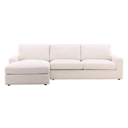 Henry & Mason - Donovan LSF Chaise Sectional in Cream Chenille - DV7474 veiw 2