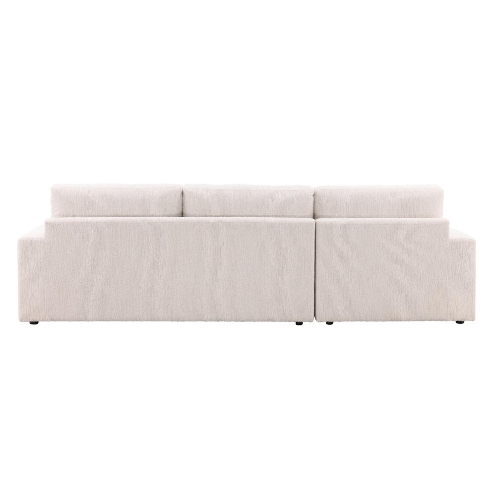 Henry & Mason - Donovan LSF Chaise Sectional in Cream Chenille - DV7474 veiw 4