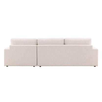 Henry & Mason - Donovan RSF Chaise Sectional in Cream Chenille - DV7475 veiw 3
