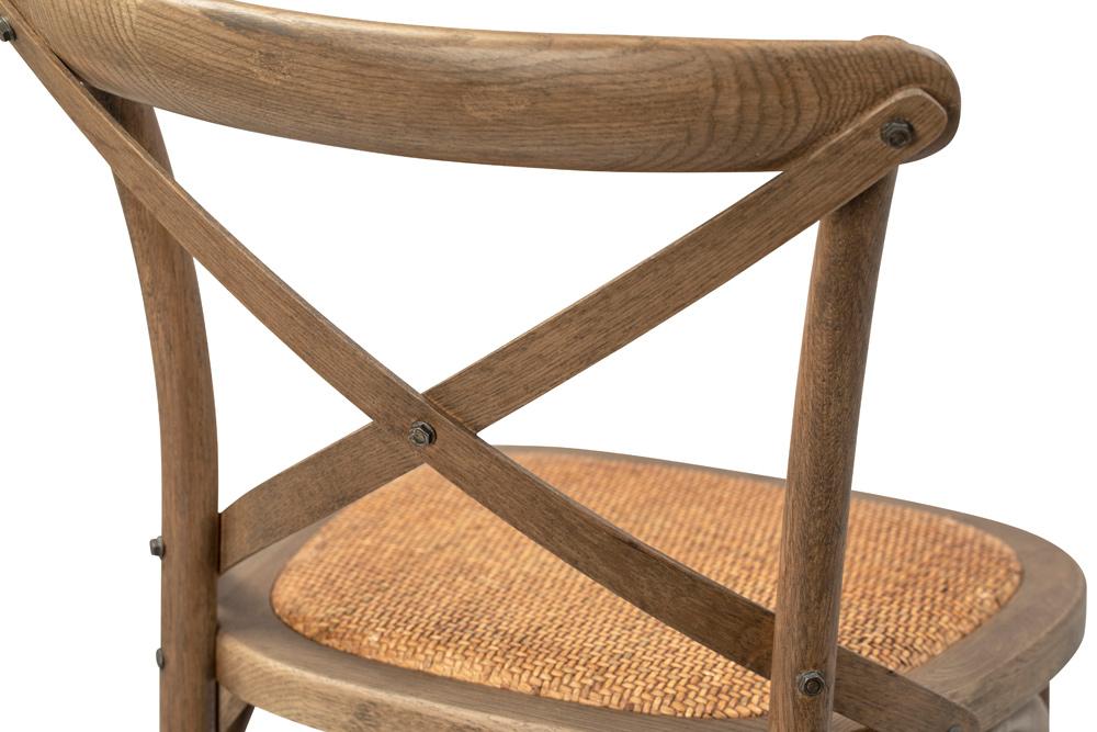 Henry & Mason - Dover Oak and Rattan Counter Stool in Natural Finish - DV7663 veiw 5