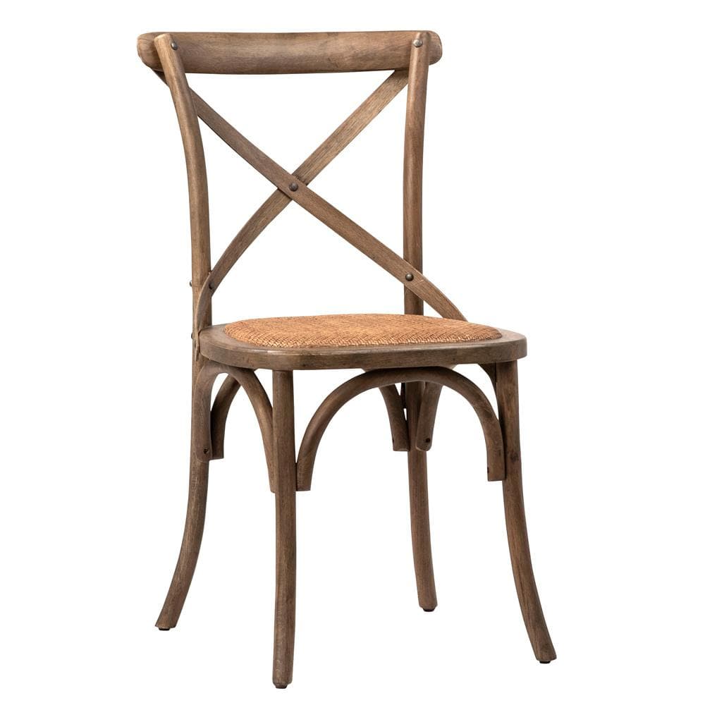 Henry & Mason - Dover Oak and Rattan Dining Chair in Natural Finish - DV7881 veiw 1