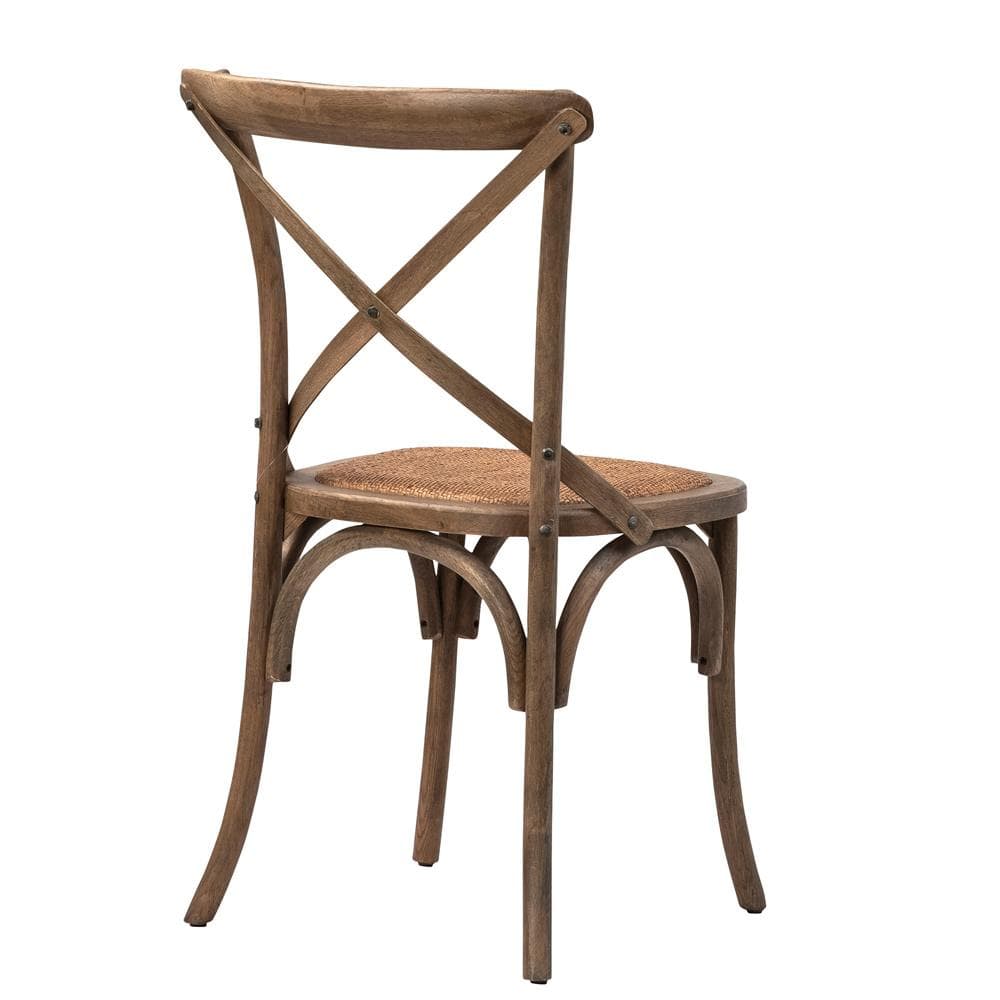Henry & Mason - Dover Oak and Rattan Dining Chair in Natural Finish - DV7881 veiw 3