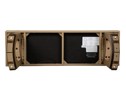 Henry & Mason  -  Drayton Swiss Coffee Upholstered Backless Bench With U-Shaped Legs  - AFA01306 view 6