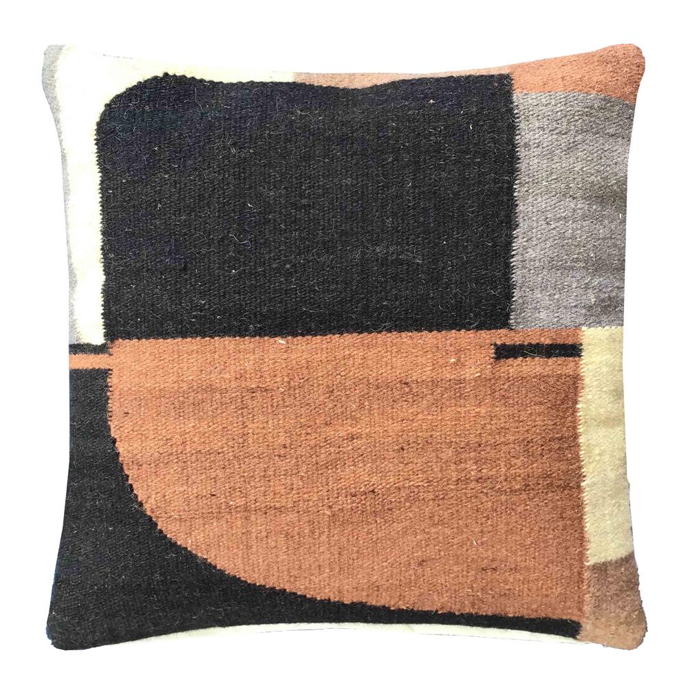 Henry & Mason - Drew 20in Handwoven Multicolor Wool Throw Pillow - DV7501 veiw 1