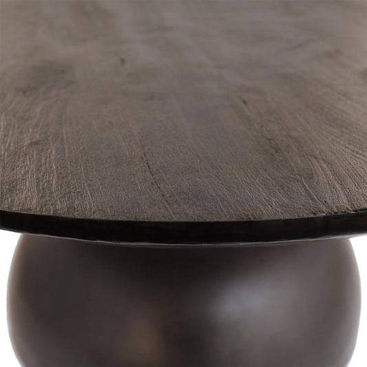 Henry & Mason - Ebony Mango Wood and Iron Coffee Table in Black Sandblasted Finish - DV7908 veiw 2