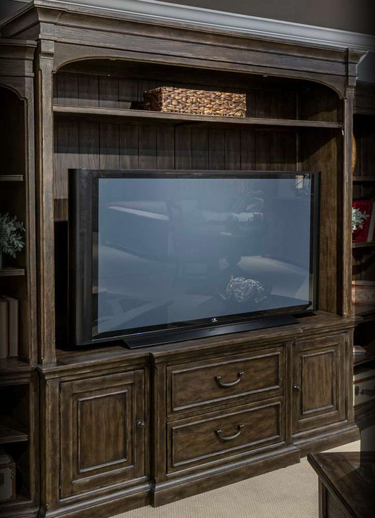 Henry & Mason - Eden Dale Entertainment Center in Saddle Brown - AFA02285 view 1