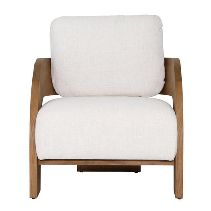 Henry & Mason - Eisner Natural Mindi Wood (White Cedar) and Beige Linen Dining Chair - DV7124 veiw 2