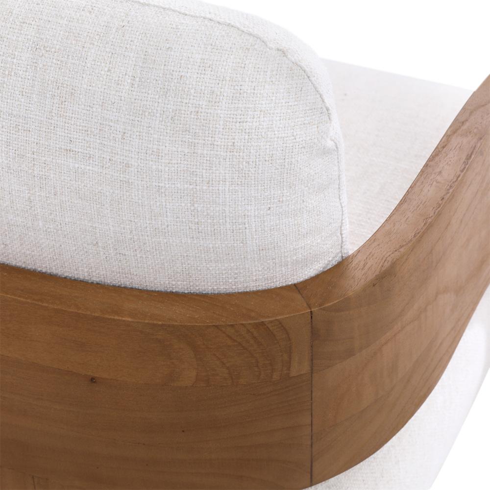 Henry & Mason - Eisner Natural Mindi Wood (White Cedar) and Beige Linen Dining Chair - DV7124 veiw 5