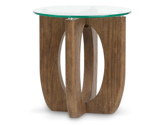 Henry & Mason  -  Ellara Almond Round End Table  - AFA01045 view 1
