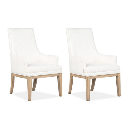 Henry & Mason  -  Ellingford Honey Maple Upholstered Host Chair (Set of 2)  - AFA00912 view 1