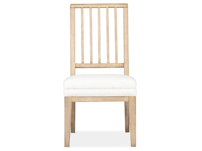 Henry & Mason  -  Ellingford Honey Maple Upholstered Side Chair (Set of 2)  - AFA00913 view 2