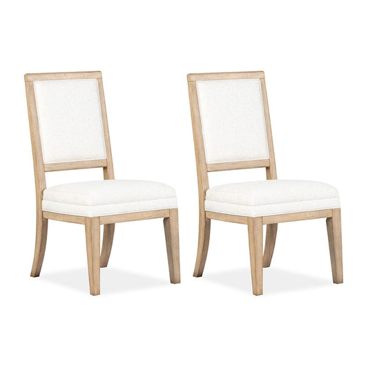 Henry & Mason  -  Ellingford Honey Maple Upholstered Side Chair (Set of 2)  - AFA00914 view 1