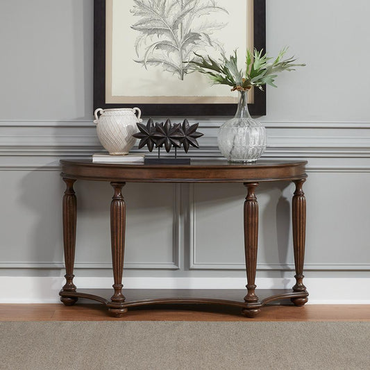 Henry & Mason - Ellington Demilune Sofa Table in Satin Sienna - AFA02678 view 1