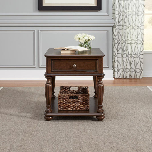 Henry & Mason - Ellington Rectangular End Table in Satin Sienna - AFA02677 view 1
