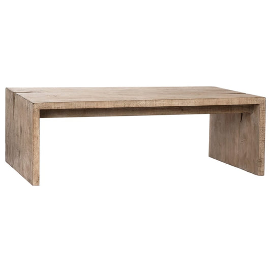 Henry & Mason - Elliot 54in X 32in Reclaimed Pine Wood Coffee Table in a Light Warm Wash Finish - DV7861 veiw 1