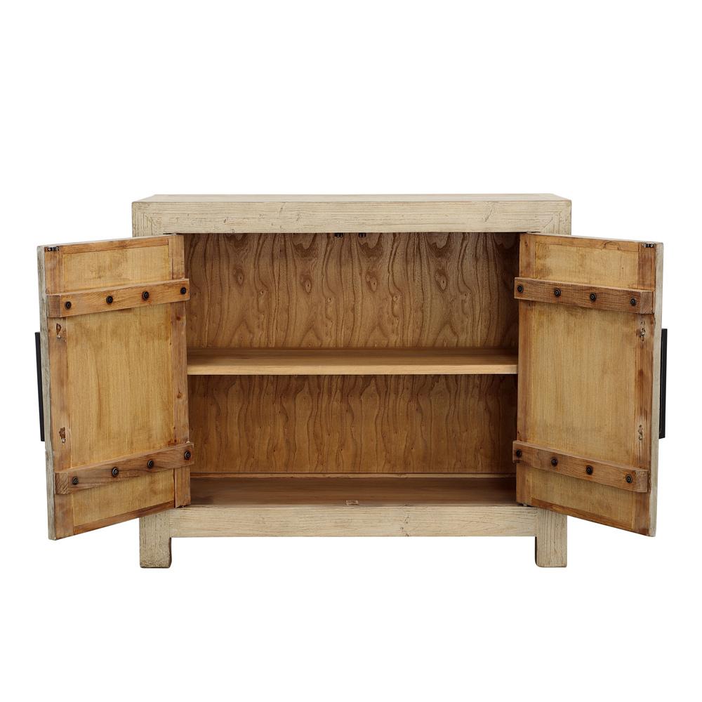 Henry & Mason - Elliot Reclaimed Pine Wood 2 Door Sideboard in a Light Warm Wash Finish - DV7452 veiw 5