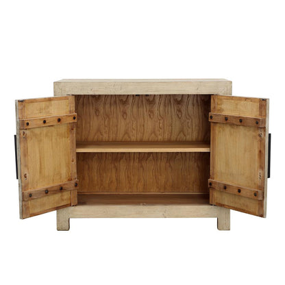 Henry & Mason - Elliot Reclaimed Pine Wood 2 Door Sideboard in a Light Warm Wash Finish - DV7452 veiw 5