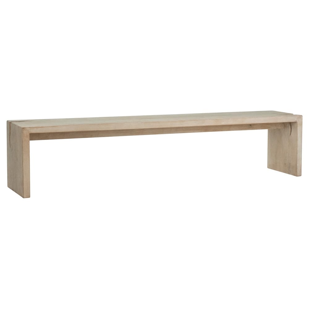 Henry & Mason - Elliot Reclaimed Pine Wood Bench in a Light Warm Wash Finish - DV7868 veiw 1