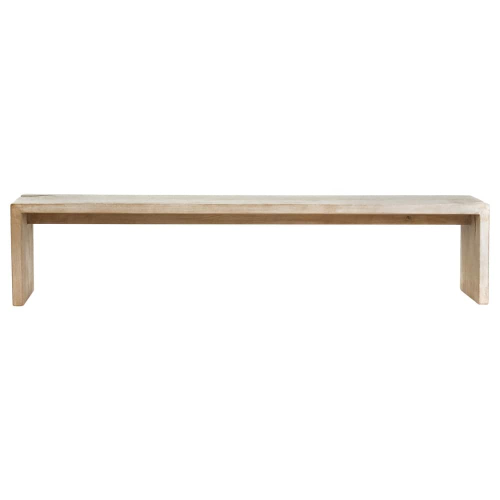 Henry & Mason - Elliot Reclaimed Pine Wood Bench in a Light Warm Wash Finish - DV7868 veiw 2