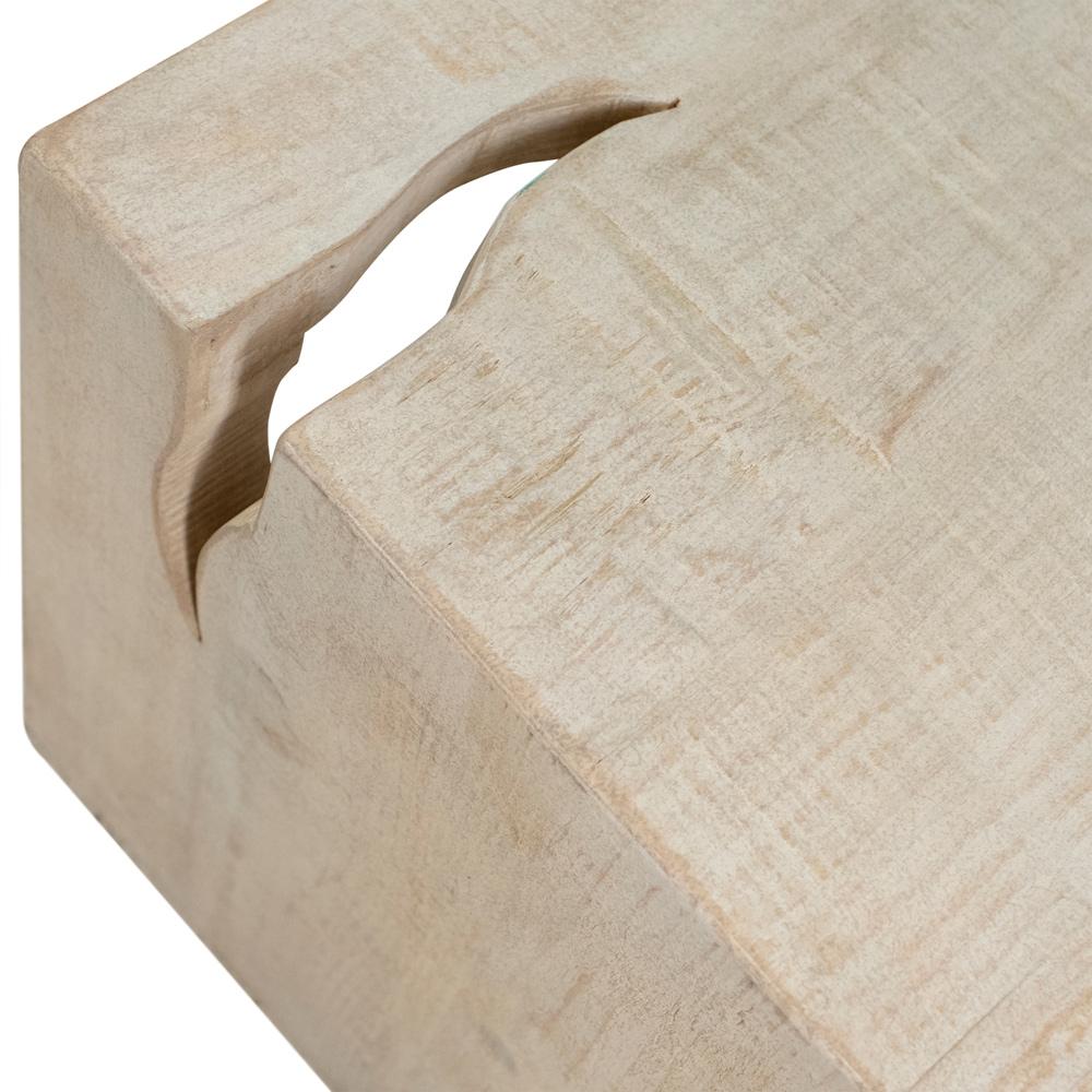 Henry & Mason - Elliot Reclaimed Pine Wood Bench in a Light Warm Wash Finish - DV7868 veiw 4