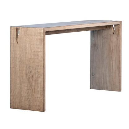 Henry & Mason - Elliot Reclaimed Pine Wood Console Table in a Light Warm Wash Finish - DV7872 veiw 4