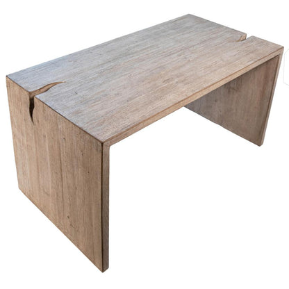 Henry & Mason - Elliot Reclaimed Pine Wood Desk in a Light Warm Wash Finish - DV7867 veiw 4