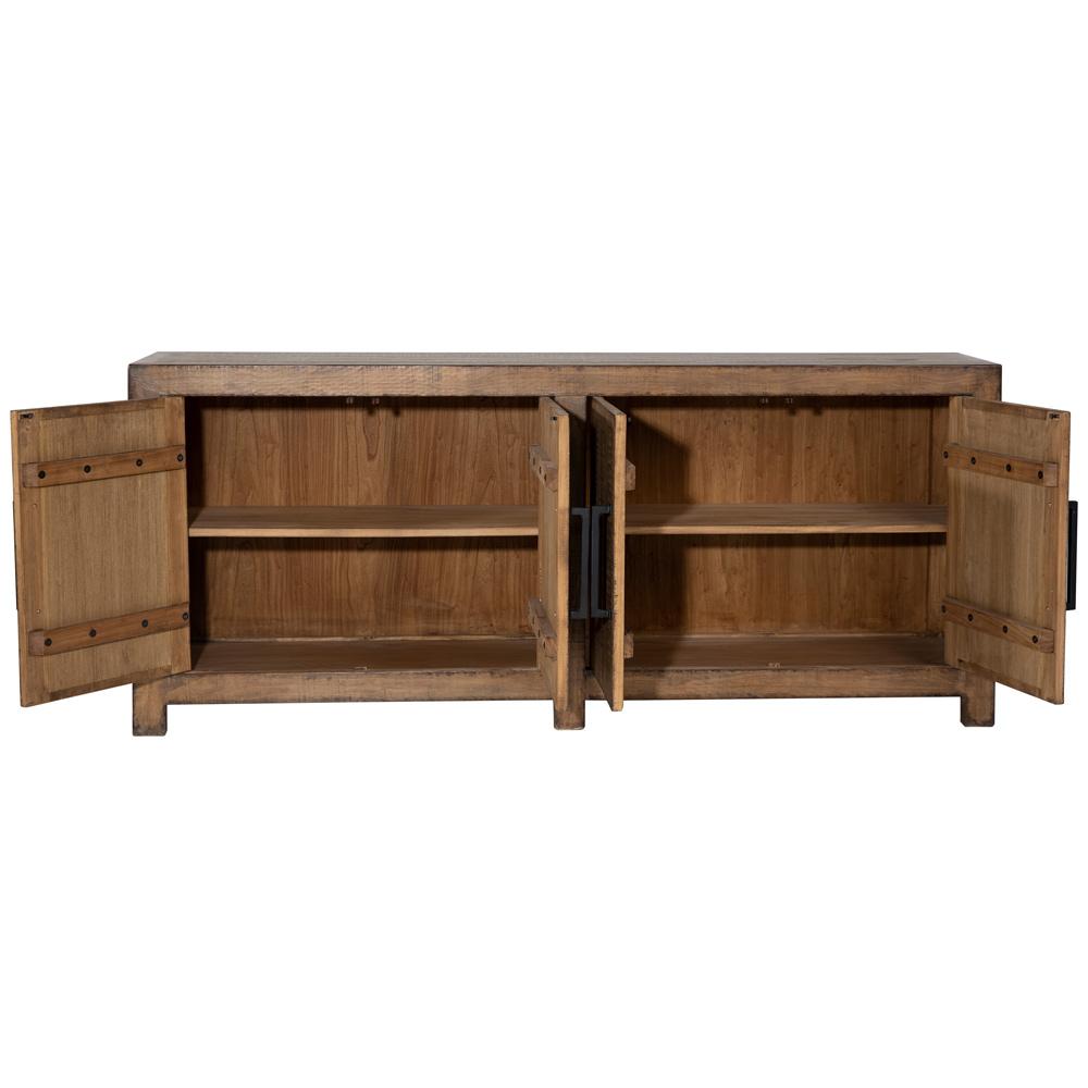 Henry & Mason - Elliot Reclaimed Pine Wood Sideboard in a Medium Brown Finish - DV7871 veiw 4