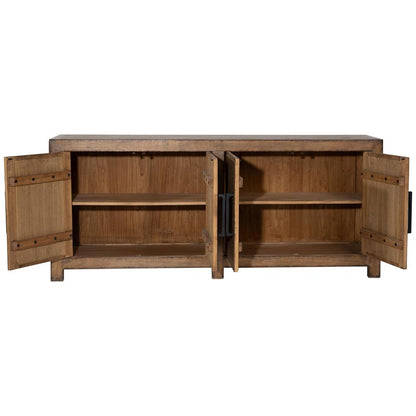 Henry & Mason - Elliot Reclaimed Pine Wood Sideboard in a Medium Brown Finish - DV7871 veiw 4
