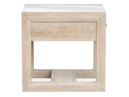 Henry & Mason  -  Elliston Gallery Buff And Antique Silver Rectangular End Table  - AFA01231 view 3