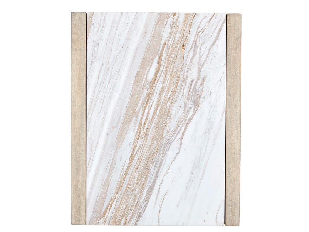 Henry & Mason  -  Elliston Gallery Buff And Antique Silver Rectangular End Table  - AFA01231 view 8