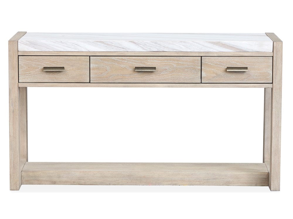 Henry & Mason  -  Elliston Gallery Buff And Antique Silver Rectangular Sofa Table  - AFA01232 view 2