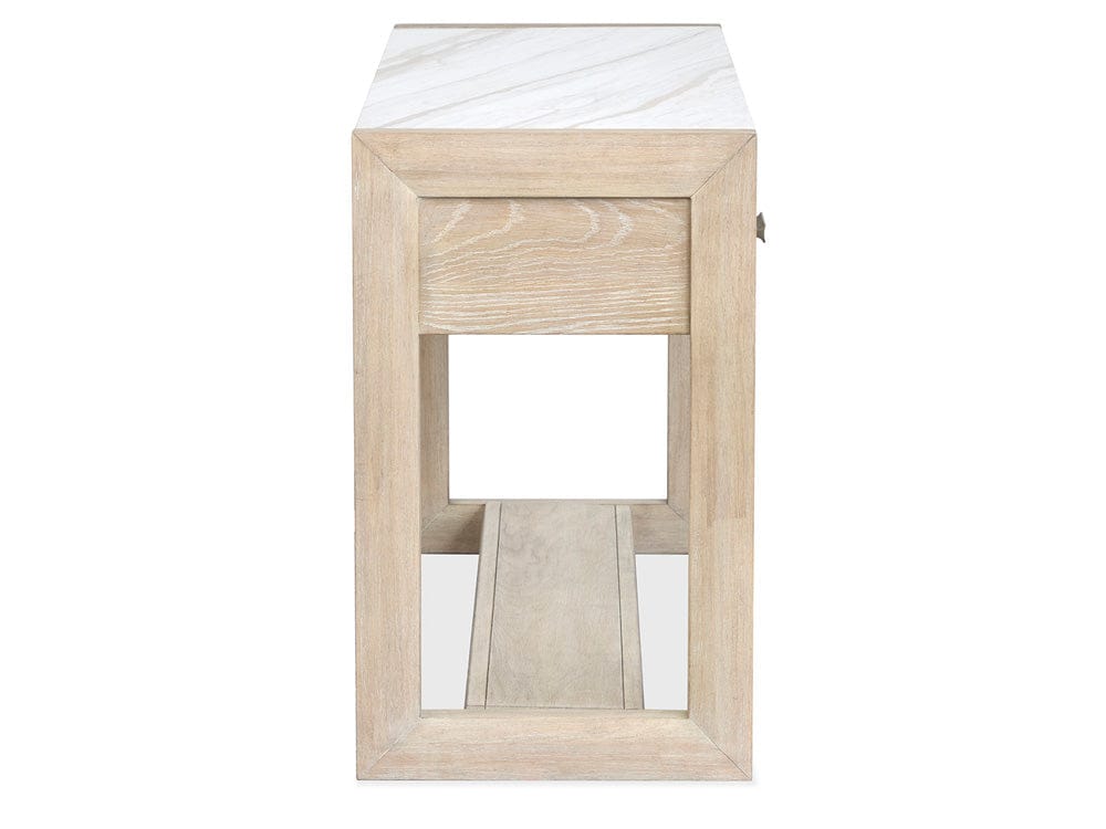 Henry & Mason  -  Elliston Gallery Buff And Antique Silver Rectangular Sofa Table  - AFA01232 view 3