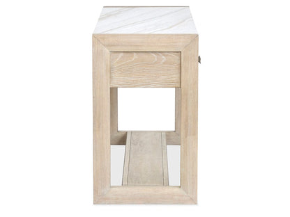 Henry & Mason  -  Elliston Gallery Buff And Antique Silver Rectangular Sofa Table  - AFA01232 view 3