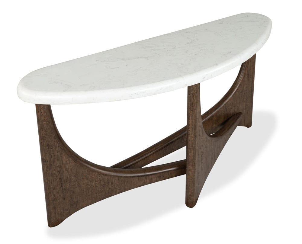 Henry & Mason  -  Eloria Turkish Coffee Demilune Sofa Table  - AFA00763 view 8