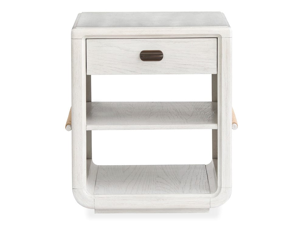 Henry & Mason  -  Ember Cove Moonlight Pearl Chairside End Table  - AFA01396 view 2