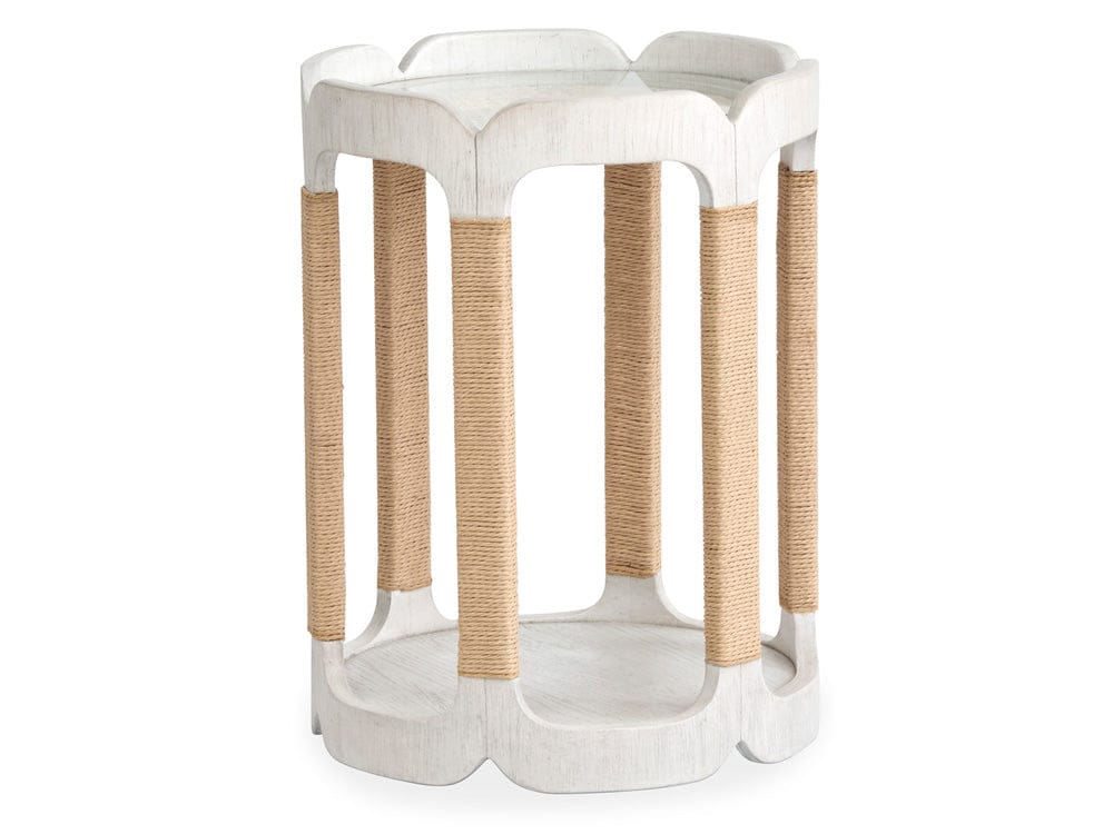 Henry & Mason  -  Ember Cove Moonlight Pearl Drum Table  - AFA01397 view 1