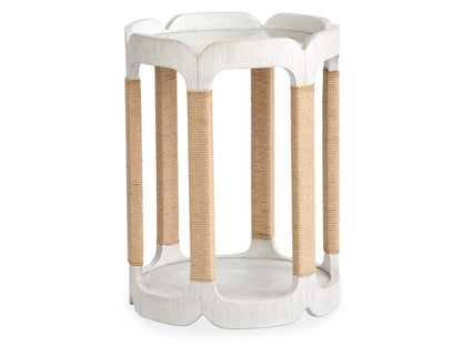 Henry & Mason  -  Ember Cove Moonlight Pearl Drum Table  - AFA01397 view 1
