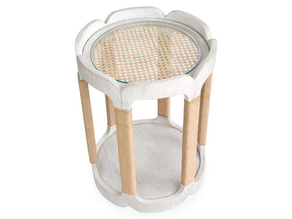 Henry & Mason  -  Ember Cove Moonlight Pearl Drum Table  - AFA01397 view 2